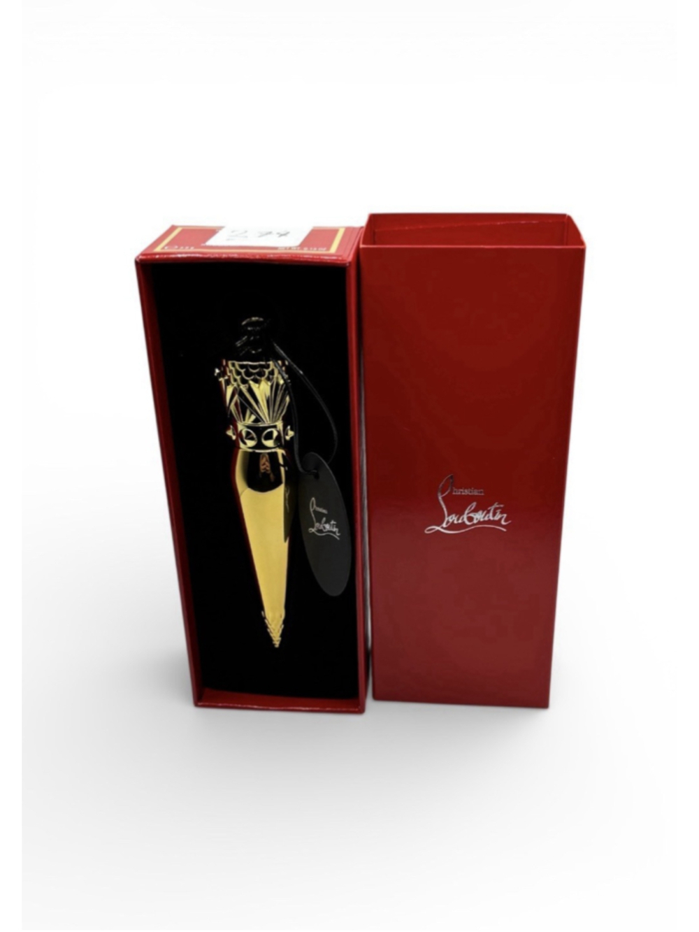 Christian Louboutin Rouge Louboutin 001 Silky Satin Lipstick Gold Bullet NIB